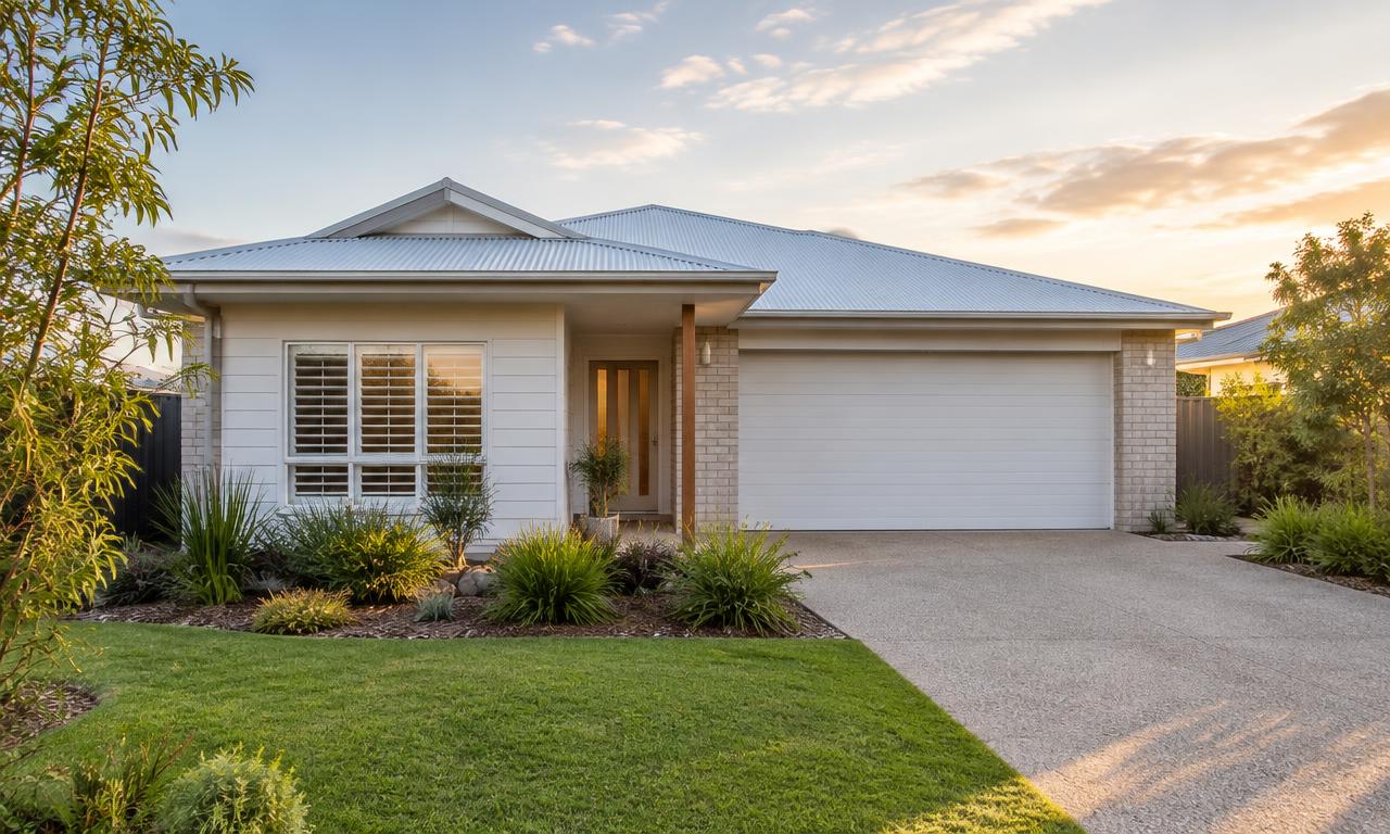Contemporary suburban home